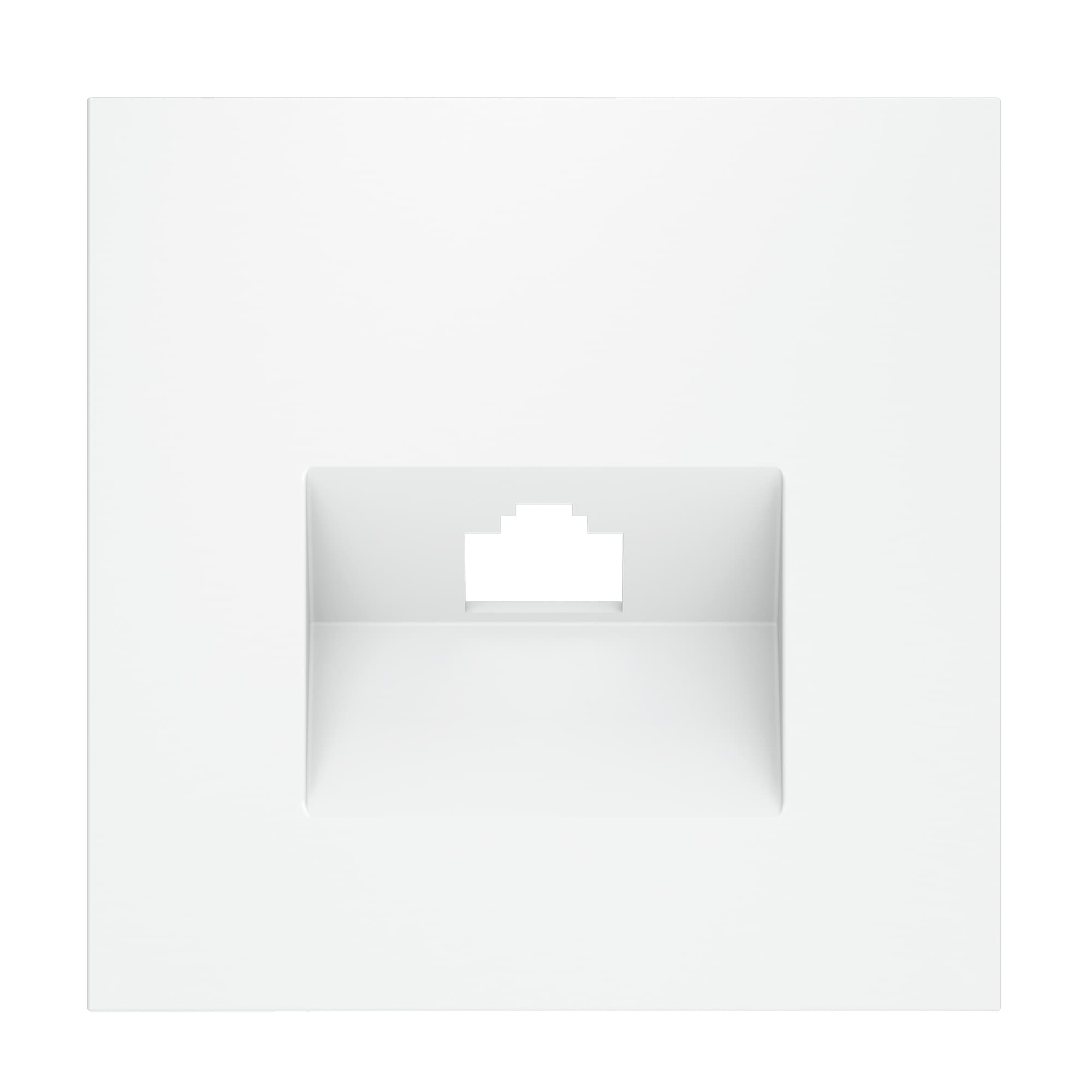 Накладка для розетки компьютерной RJ45 кат.6, S70 (белый матовый), цвет Белый матовый, изображение 1 из 9