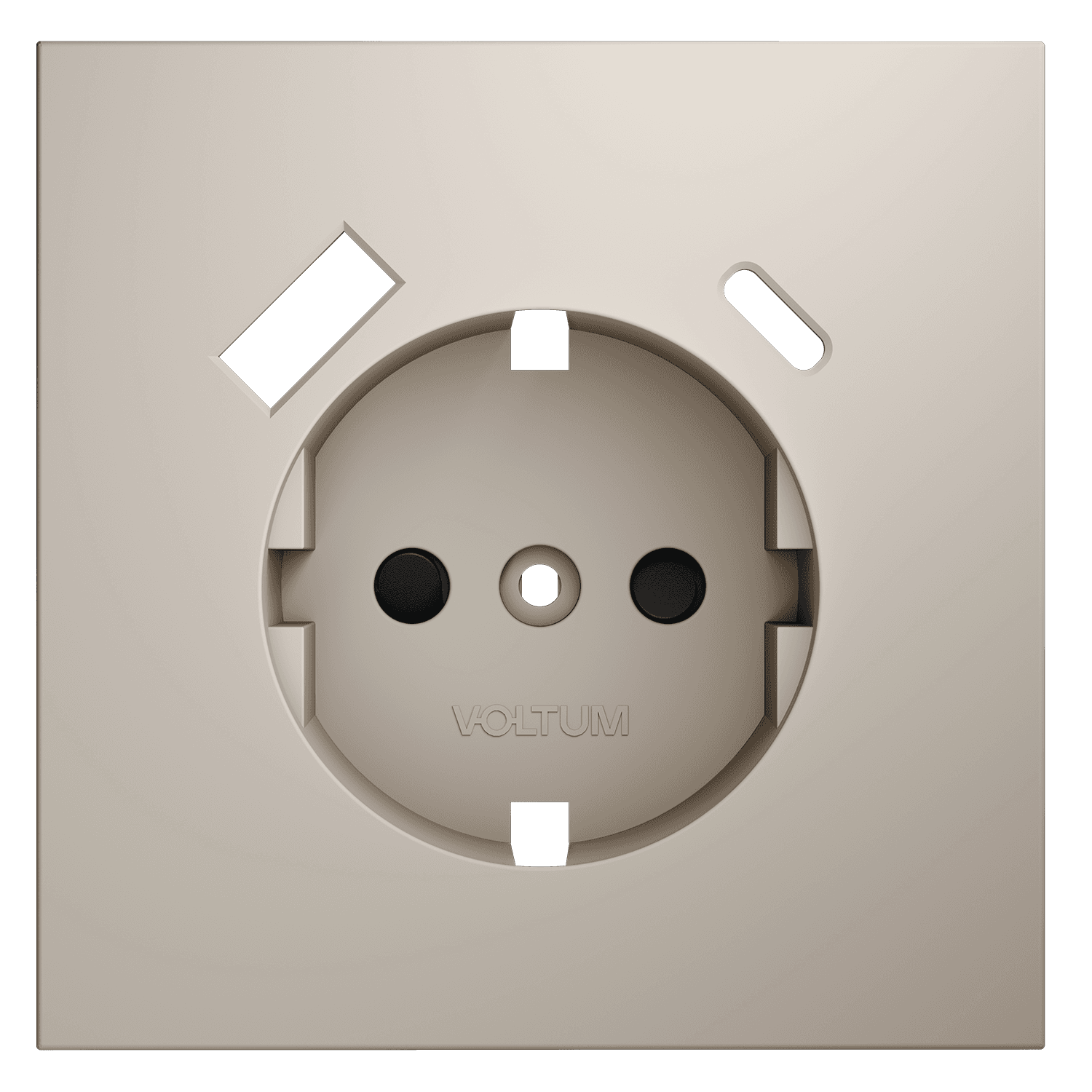 Накладка для розетки с заземлением и защитными шторками, с USB A+C, S70 (кашемир), цвет Кашемир, изображение 1 из 7