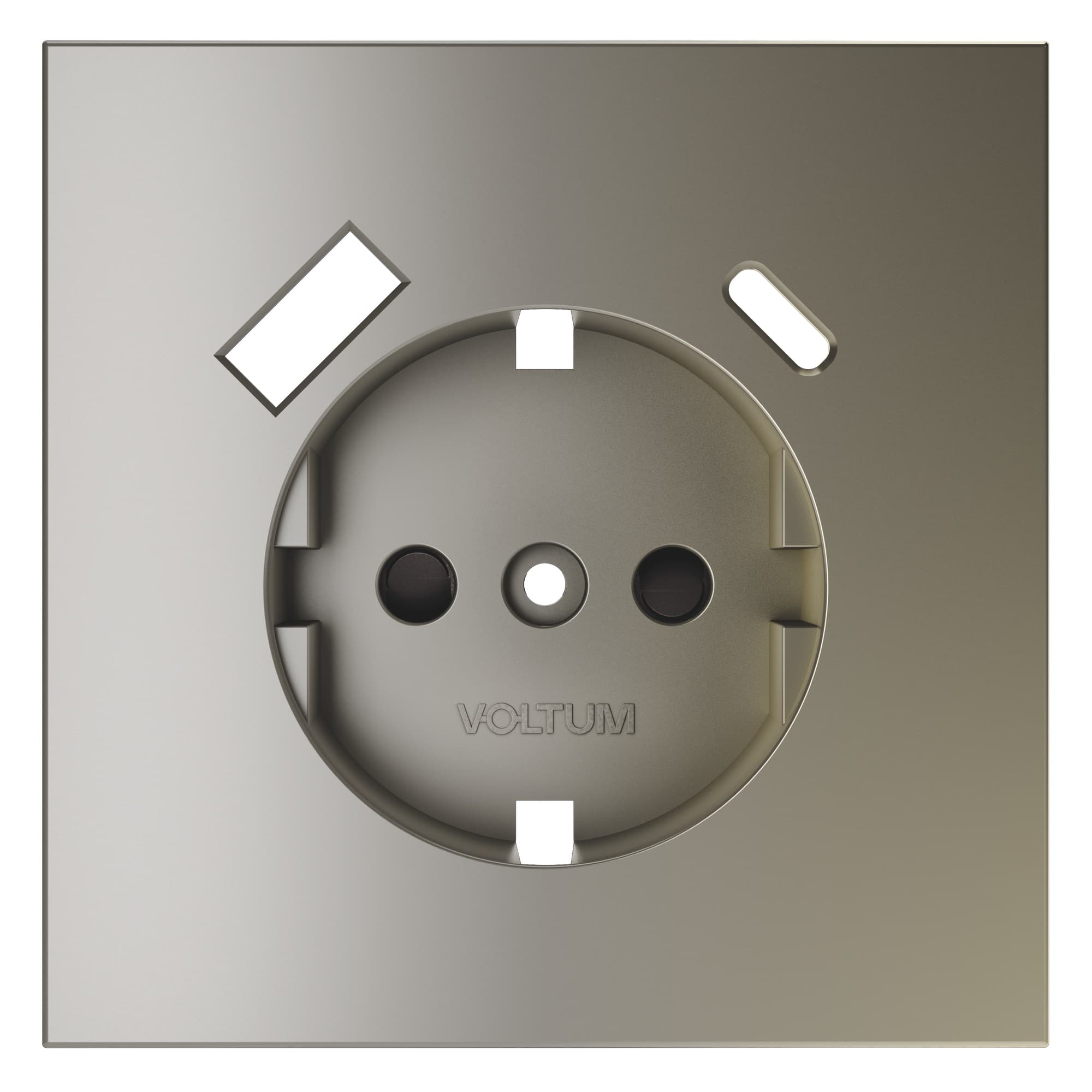 Накладка для розетки с заземлением и защитными шторками, с USB A+C, S70 (шелк), цвет Шёлк, изображение 1 из 9