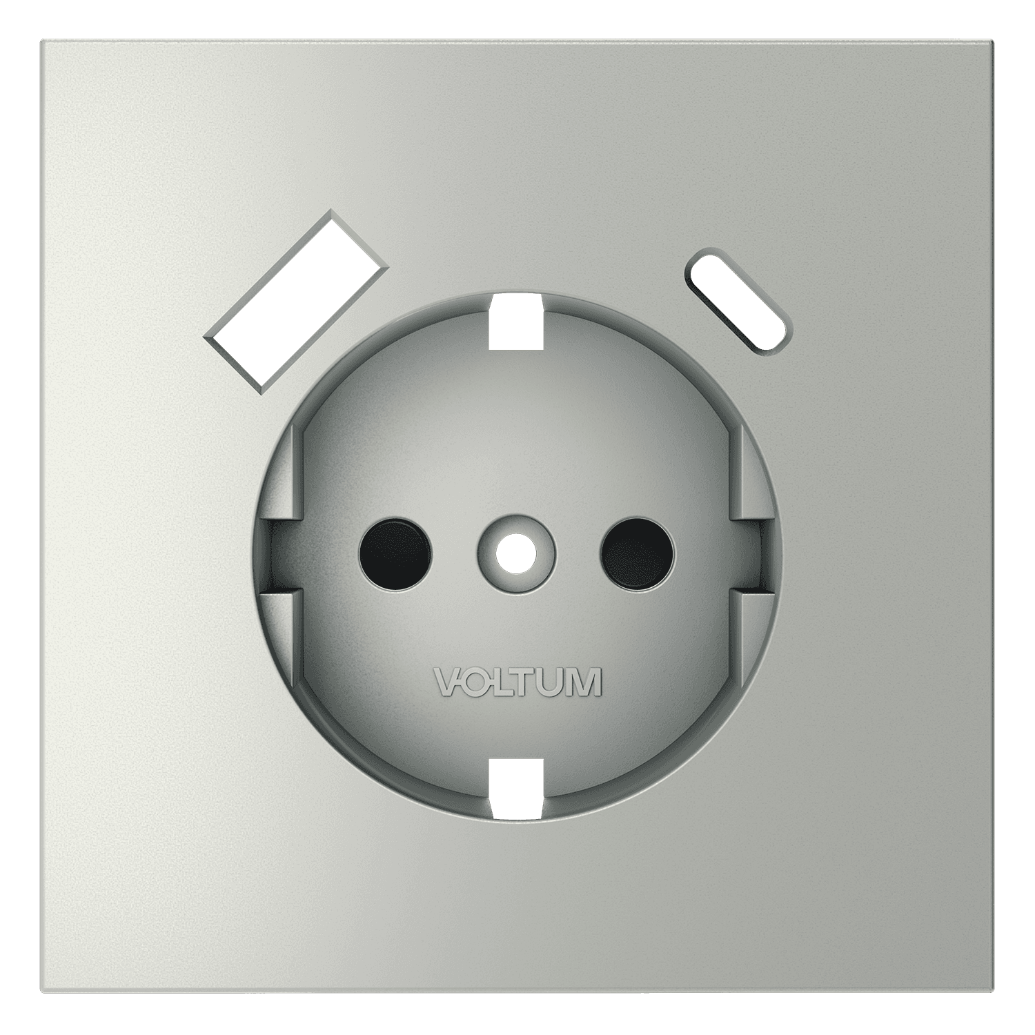 Накладка для розетки с заземлением и защитными шторками, с USB A+C, S70 (сталь), цвет Сталь, изображение 1 из 7